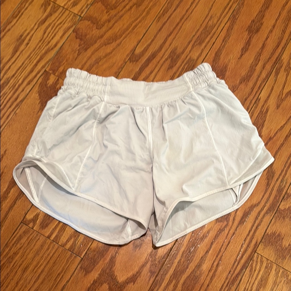 Lululemon Athletica White Athletic Shorts